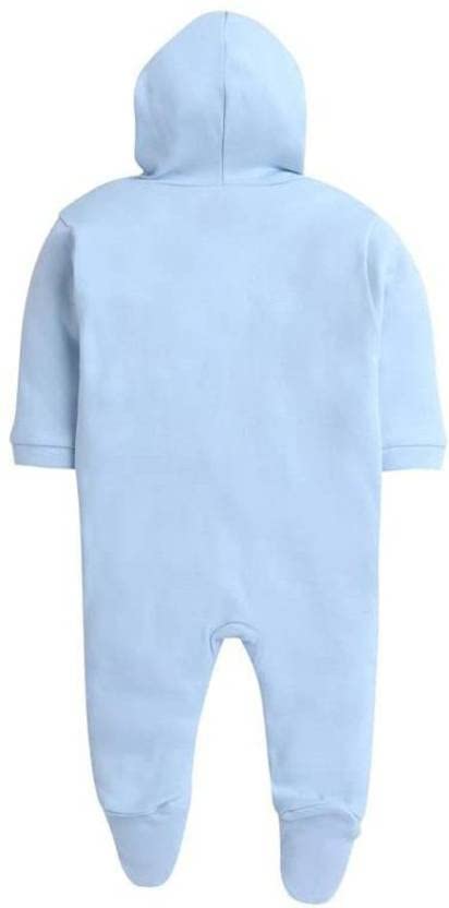 TiniBerry Kids New Born Baby Clothes Set Romper & Sleepsuit for Baby Pack of 2 (12-18 Months, LIGHT BLUE)