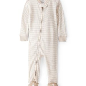 Carter's Baby Boy Rhino 100% Cotton Long-Sleeve 2-Way Zip 1-Piece Pajamas | 100% Soft One-Piece Sleepsuit