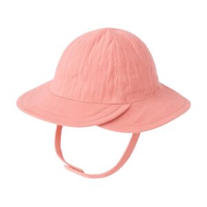 DAADUN Baby Unisex Cotton Bucket hat (12-24 Months, Pink)