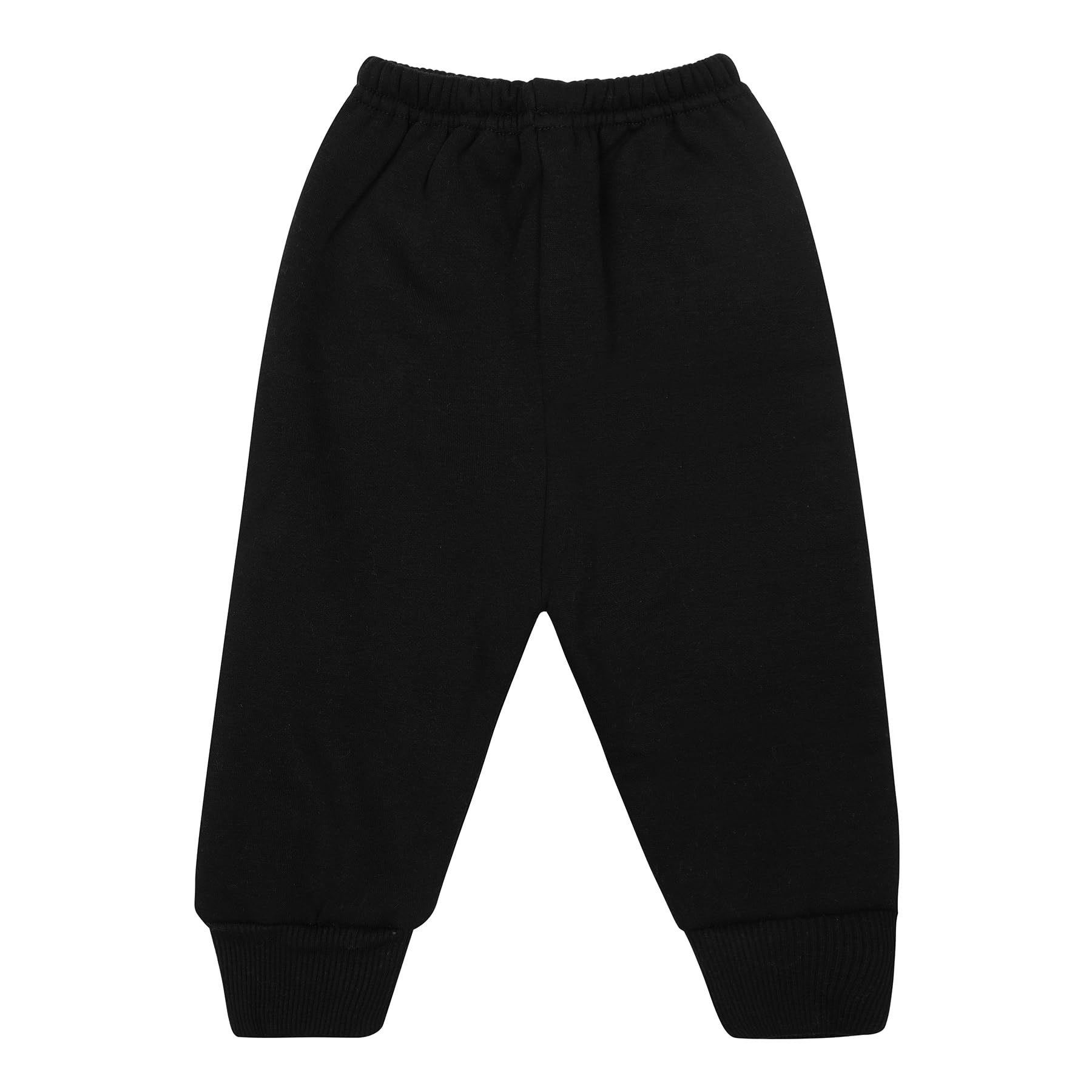 CLAP Unisex Baby Fleece Leggings Kids Winter Thick Warm Pants Boys Girls Pajamas Pack of 2 (in, Age, 12 Months, 18 Months, Regular, Black S.Green)