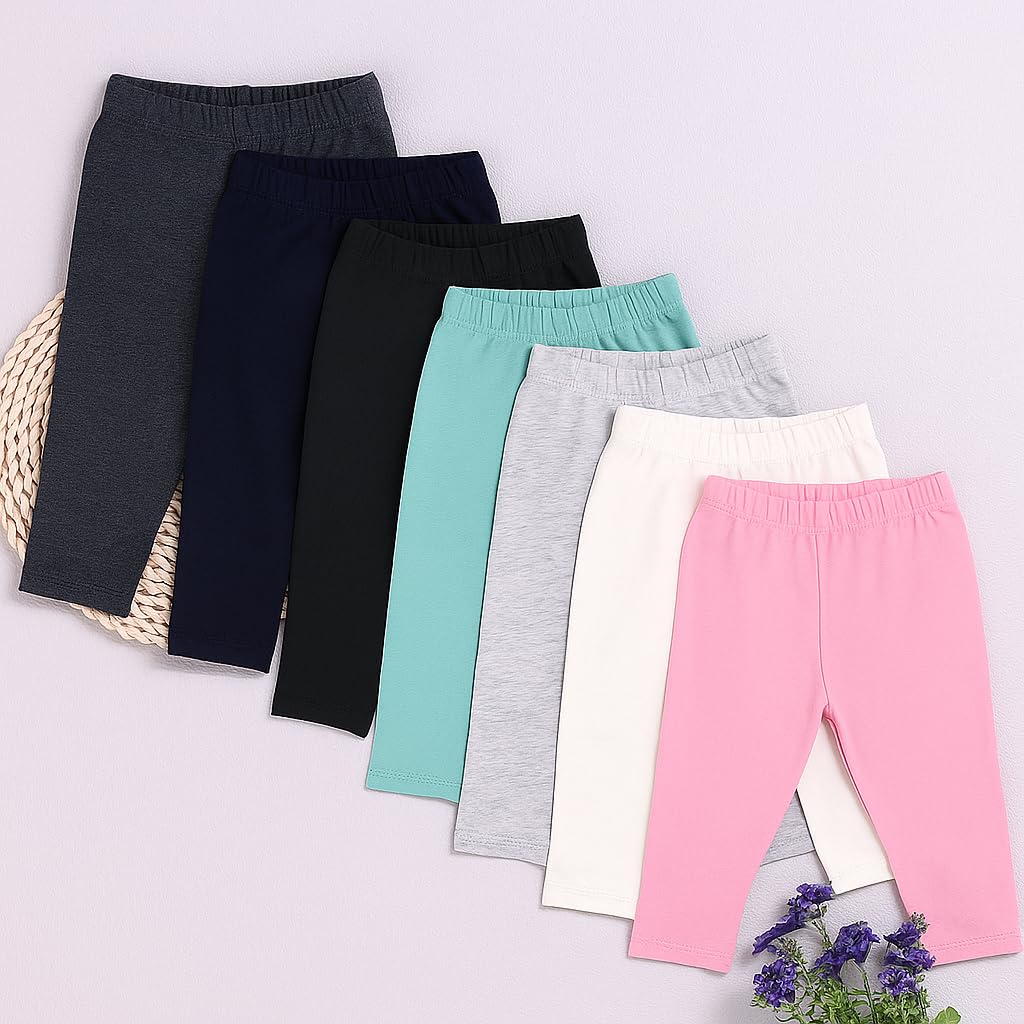 EIO Regular Baby Diaper Pants Pyjamas Pants Set Pack of 7 9-12 Months