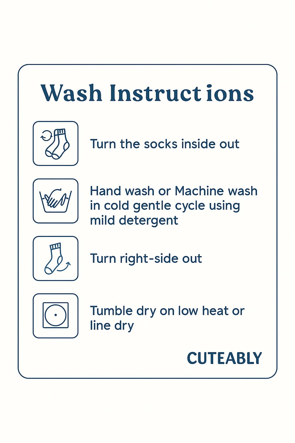 CUTEABLY Baby Organic Anti-Skid Cotton Socks, Pack of 6 Pairs (Assorted Print) (IN, Age, 12 Months, 18 Months, Girl)