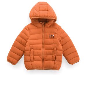 U.S. Polo Assn. Kids Regular fit Nylon Hooded Jackets (UKJCK0159_Orange_24M)