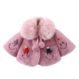 Hopscotch Baby Girls Polyester Standard Length Solid Full-Sleeve Fleece Jacket in Pink Color For Ages 18-24 Months (YNG-3817831)