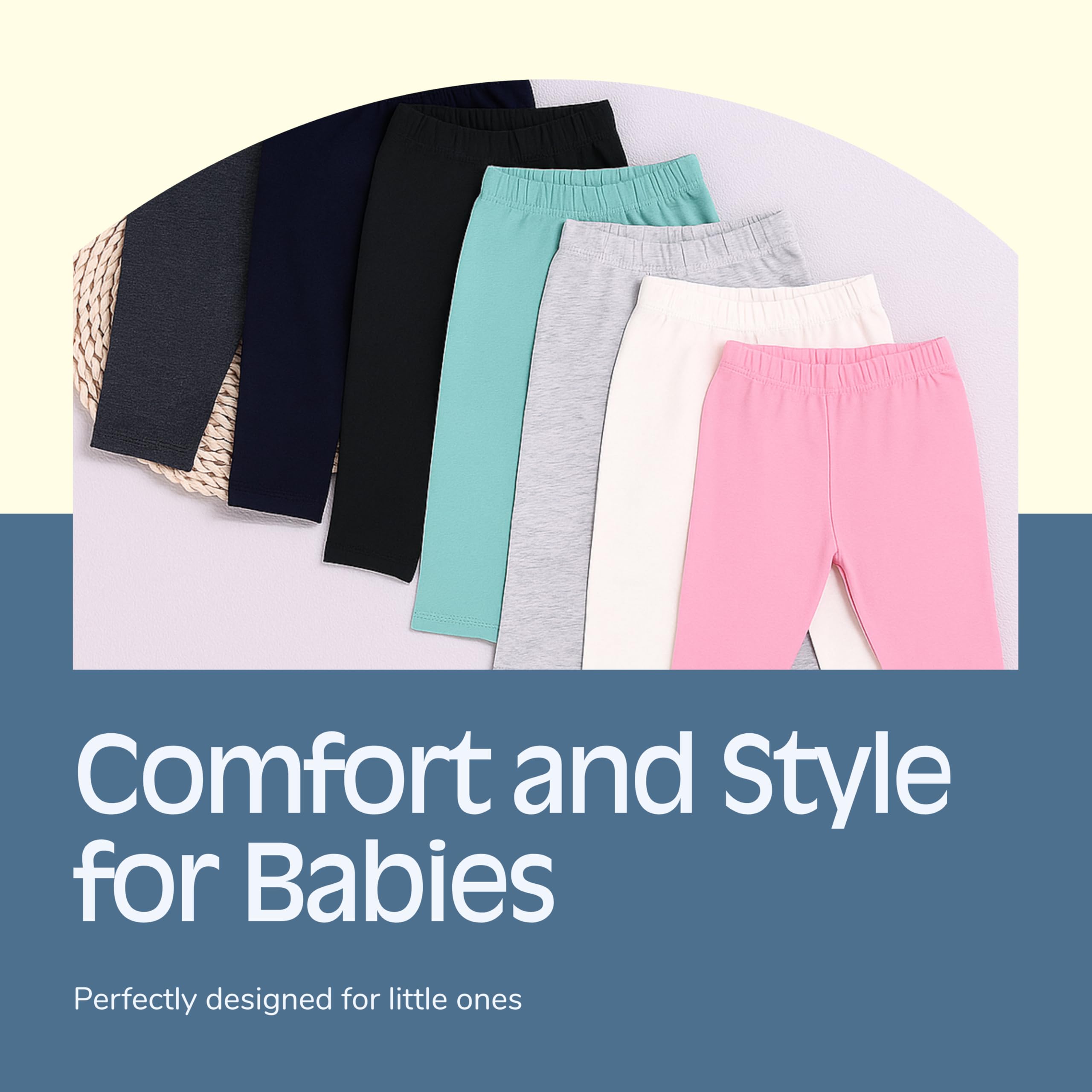 EIO Regular Baby Diaper Pants Pyjamas Pants Set Pack of 7 9-12 Months