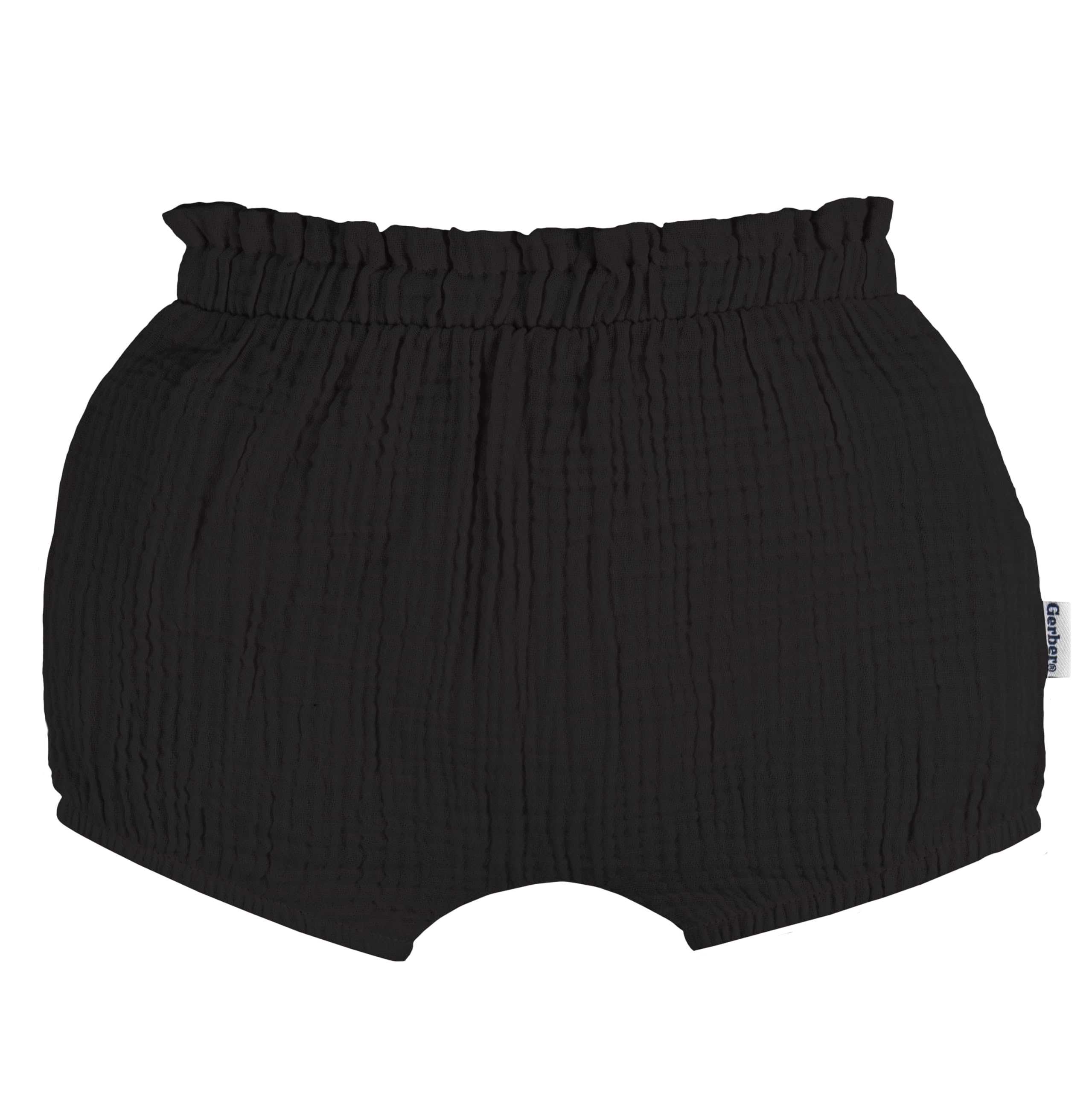 Gerber Baby Girls' 3-Pack Bubble Shorts, Black/Dot/Pink, 18 Months