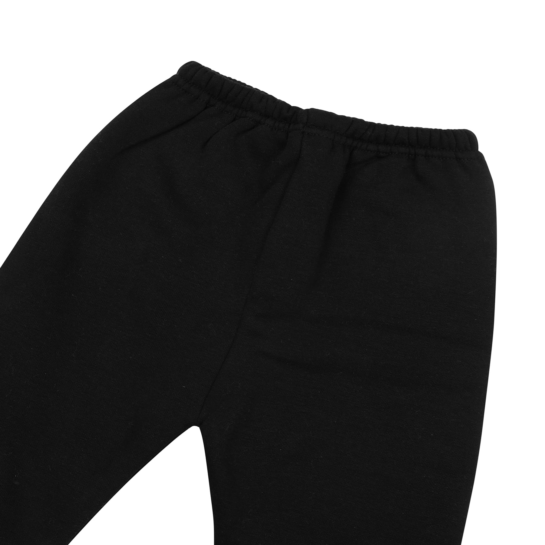 CLAP Unisex Baby Fleece Leggings Kids Winter Thick Warm Pants Boys Girls Pajamas Pack of 2 (in, Age, 12 Months, 18 Months, Regular, Black S.Green)