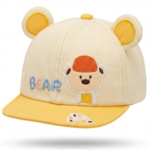 PAX PARROT Premium Design Adjustable Summer Cap for Kids | Lightweight & Breathable Baby Cap for Boys & Girls 2–5 Years | Soft Comfortable Sun Protection Hat (50–54 cm)