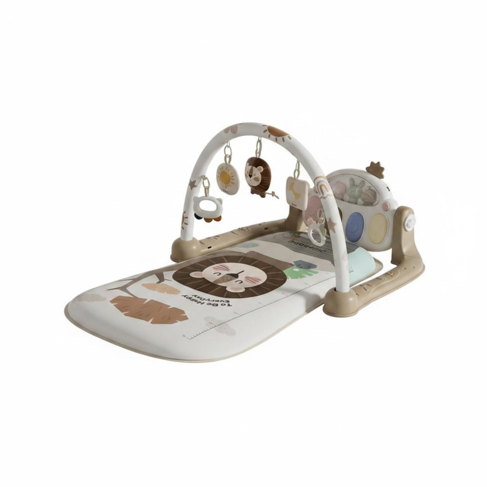 URJIX Interactive Toys Activity Stroller Screen-Screenless Play Push Stroller Multi Mode Baby Gear 7 in 1 for Newborns, Infants, Gift Giving, Birthday, Lion Charging Set