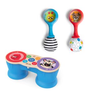 Baby Einstein First Tunes Drum & Shaker Musical Gift Set with Maracas and Toy Drum